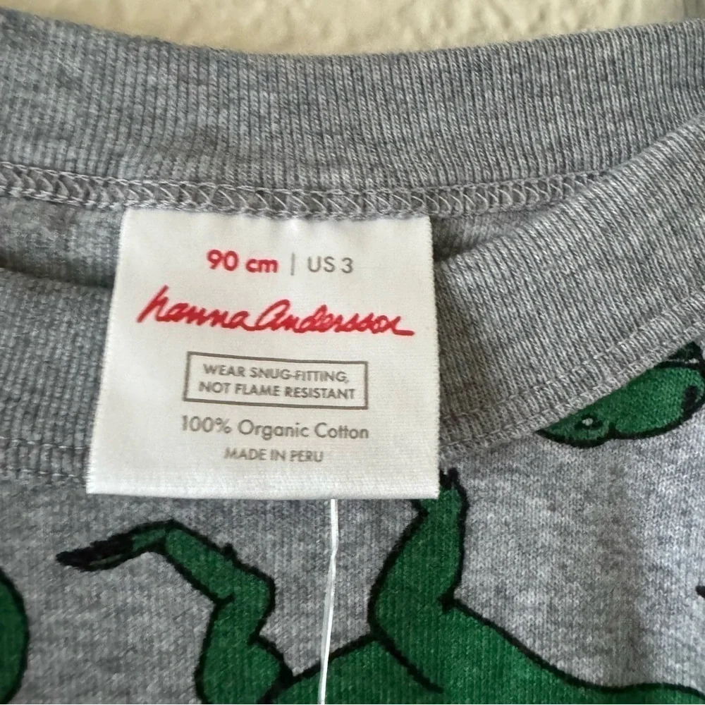 Hanna Andersson Dinosaur Boys Long-Sleeve PJ Top